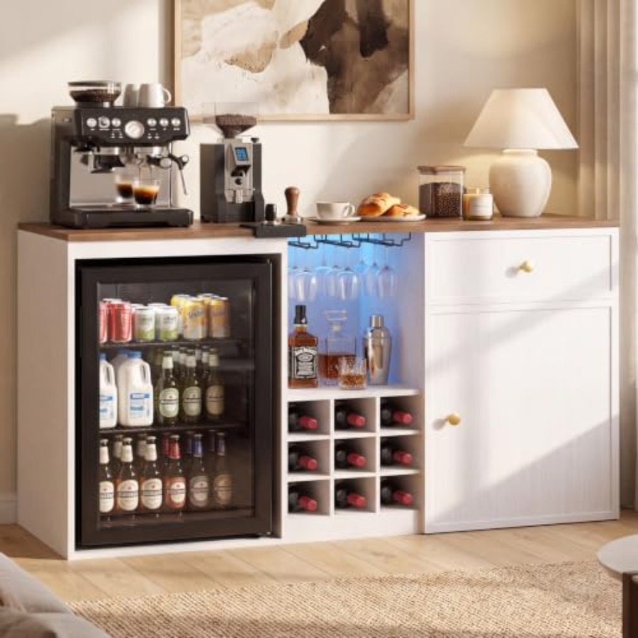 Home Bar And Fridge - Mobile Bar per Caffè con Spazio