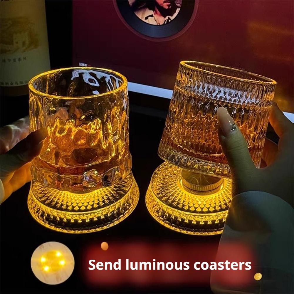 Highball Glass Set - 360 ° Bicchiere da whisky rotante