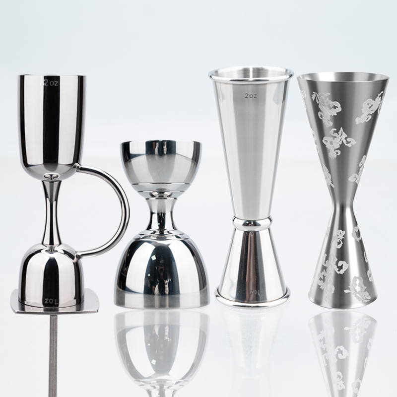 Bitters Bottle Set - Doppio Jigger in acciaio inossidabile per
