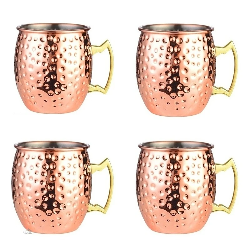 4 pezzi di tazze Moscow Mule d - Mule Copper Mug recensione e prezzo