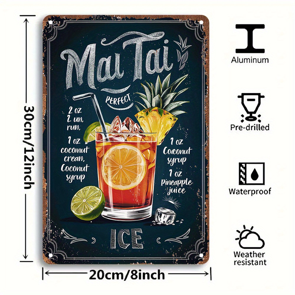 1 pezzo di targa in metallo vi - Home Bar Lounge recensione e prezzo